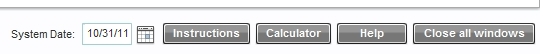 Bottom button bar